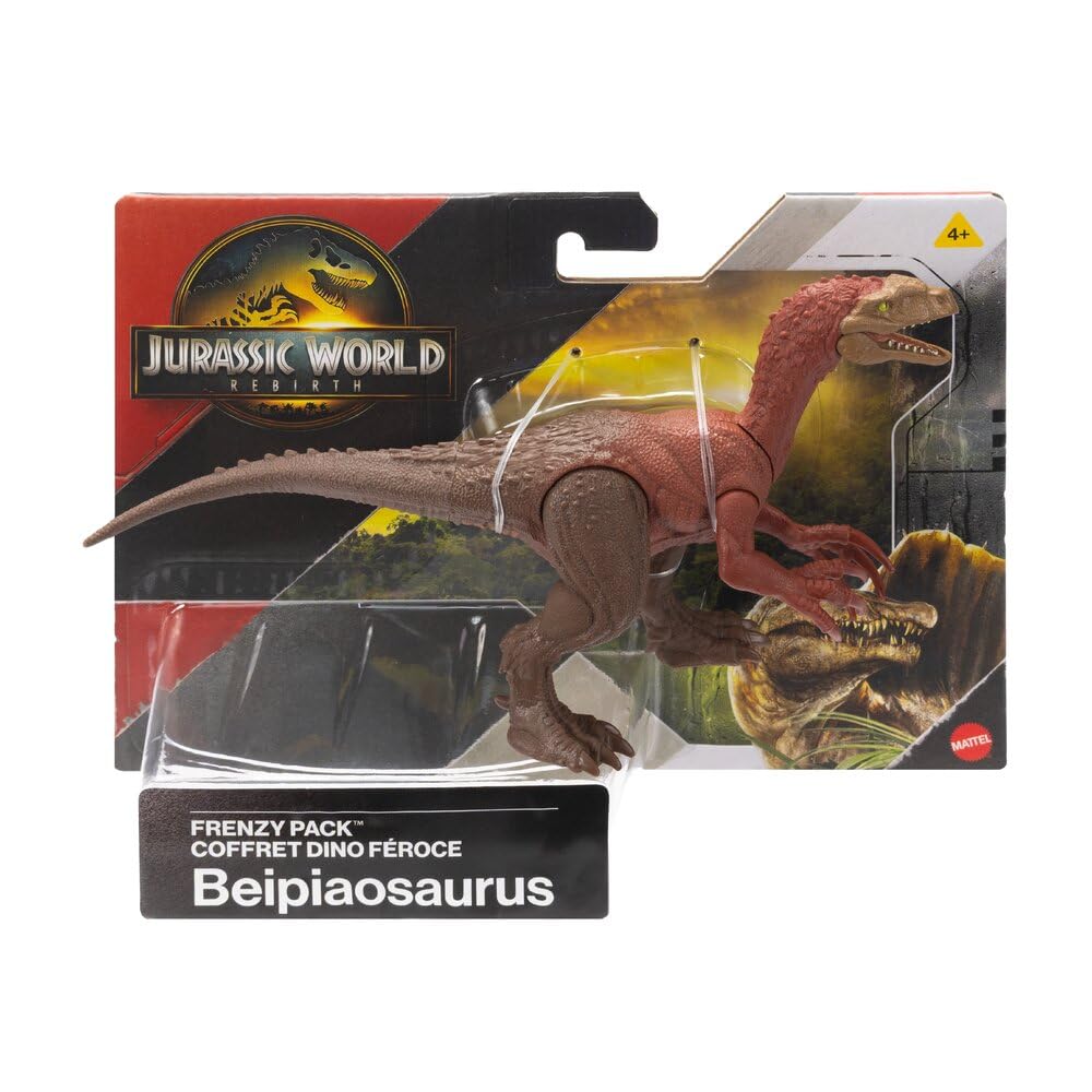 Frenzy Pack Beipiaosaurus Dinosaur Figure, Authentic Toy, Digital Play