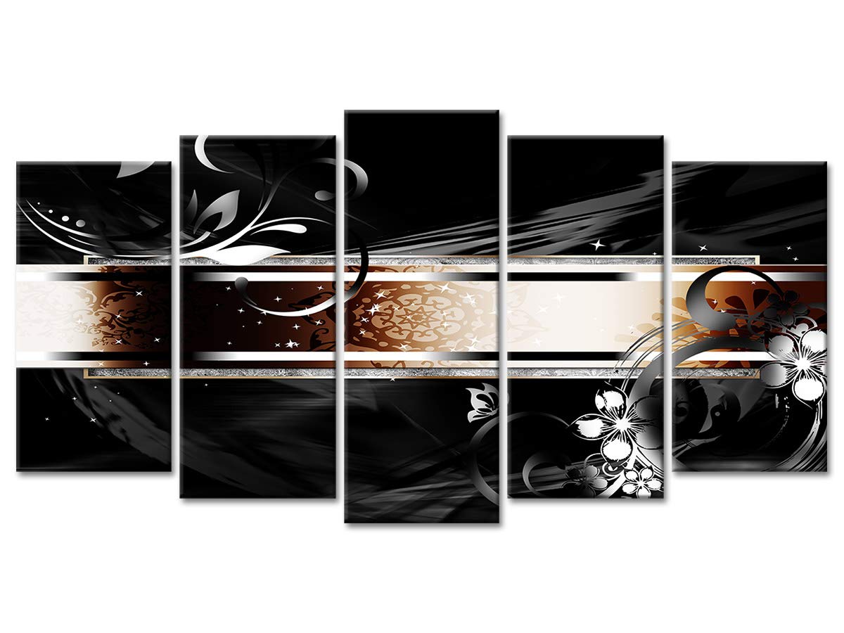 Declina, Quadro Decorativo da Parete per Soggiorno Moderno, Quadro Decorativo da Parete, Tela Decorativa Astratta HAMMAM 150 x 80 cm, Marrone, Canvas, Marrone, 150x80 cm