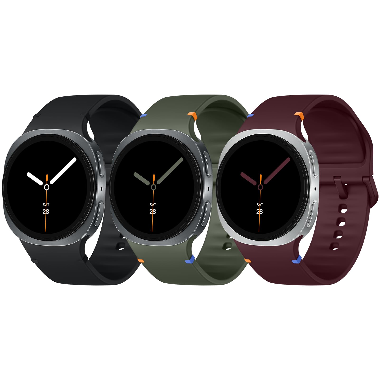 Acextro 3 Pack Sport Band Compatible for Samsung Galaxy Watch 8/8 Classic Band 40mm 44mm 46mm (2025) Galaxy Watch 7 Bands 44mm 40mm, Samsung Galaxy