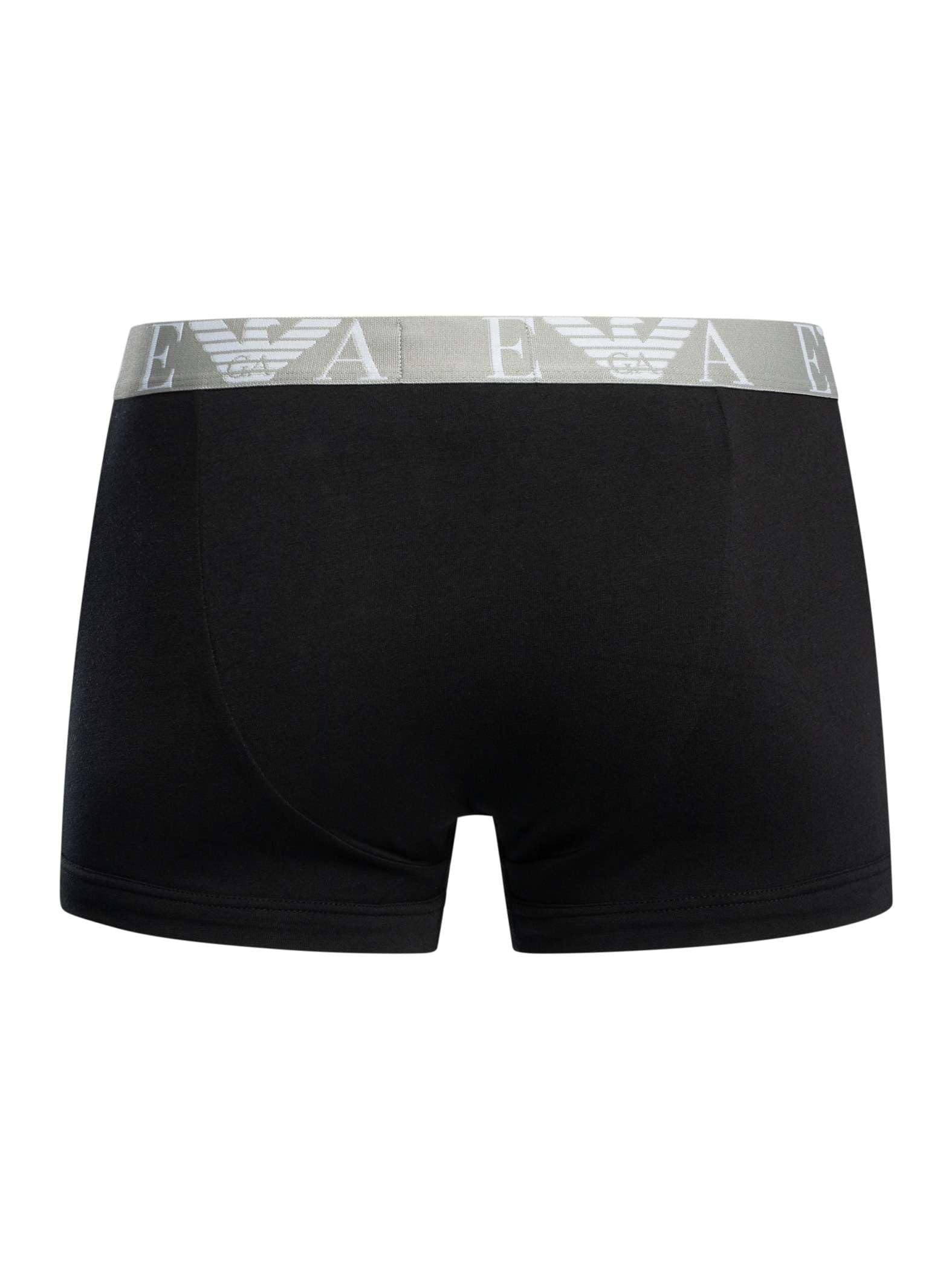 EMPORIO ARMANI Confezione da 3 Boxer da Uomo, Blk/Grey Mel/Bianco, M