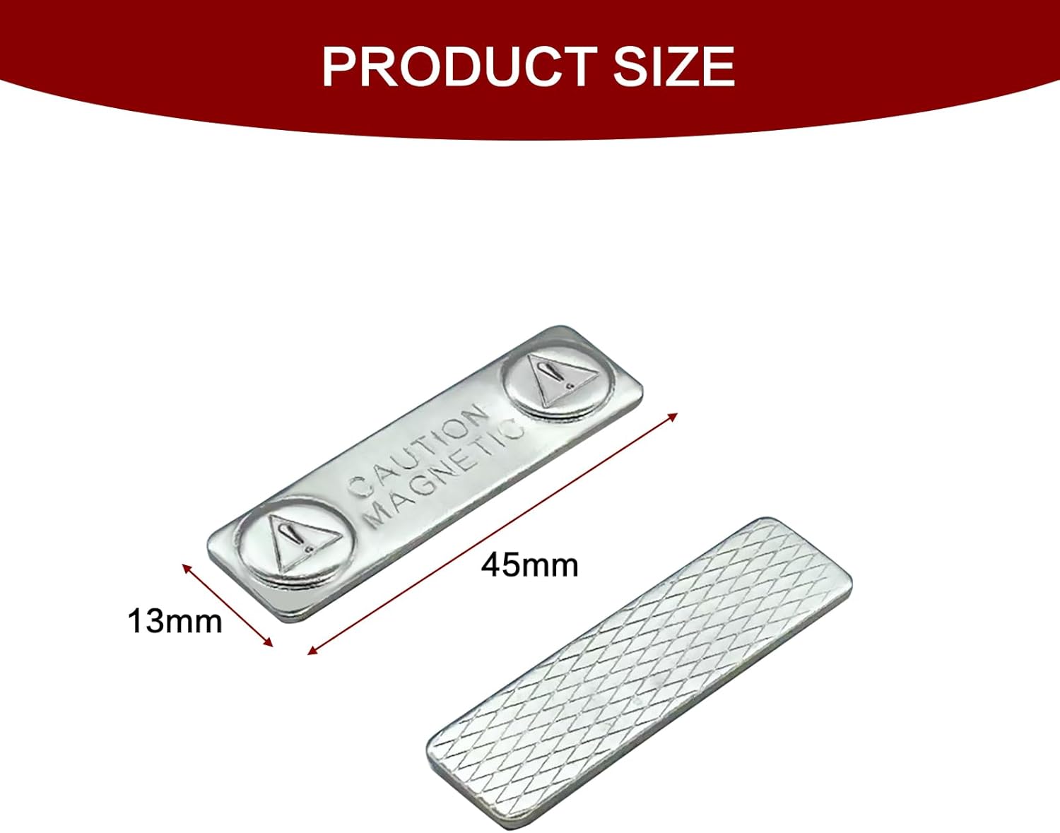 10 Sets Magnetic Name Tags Backs and Holder,Silver Strong Magnetic Pin Backs for Name Tags/ID Badge Magnets,Fastener with Adhesive on Front Plate, No-Hole Replacement for Names Badges Holder (20Pcs) - Image 4