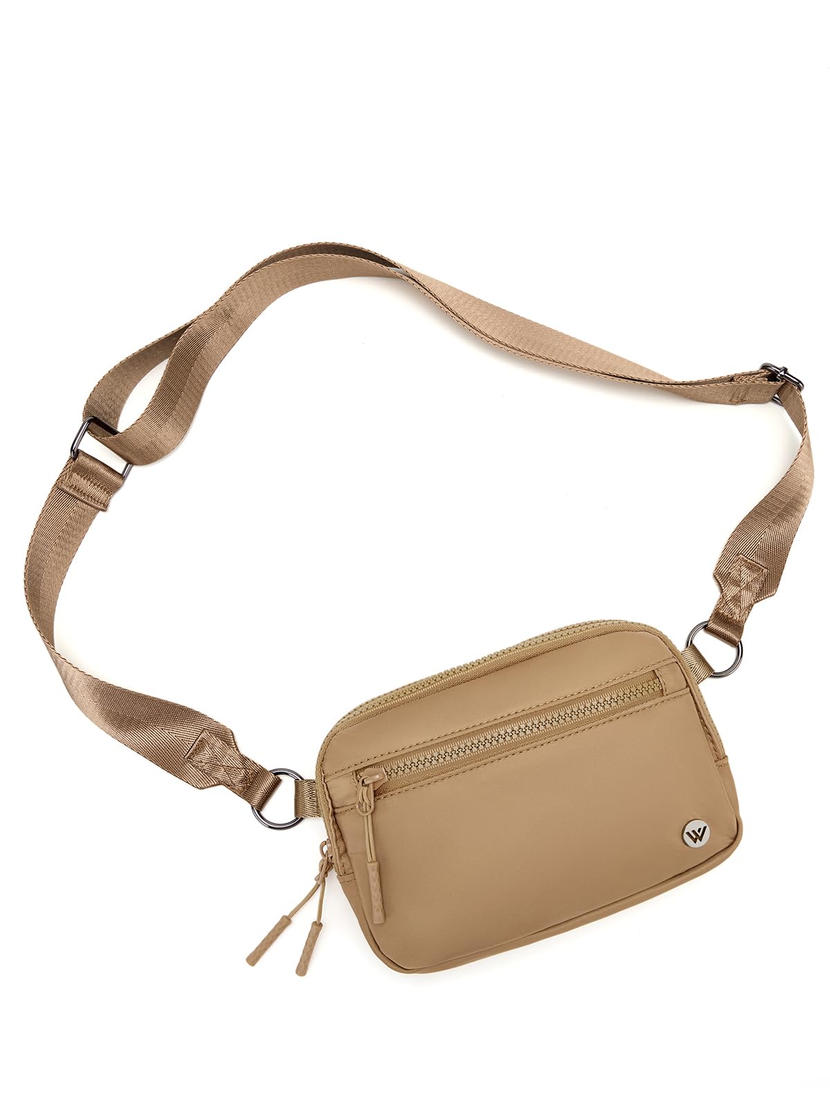 WESTBRONCO Small Crossbody Bags for Women Nylon with Adjustable Strap, Mini Crossbody Purse, Shoulder Bag Traveling Workout, Brown, Small, Brown