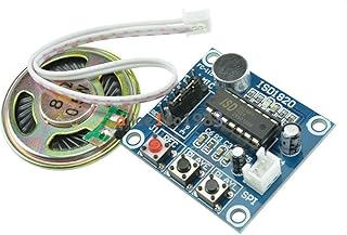 Wiedergabemodul mit Soundmodul und 10 Sekunden Sprachaufnahmefunktion, inklusive Mikrofon Audio für lebendige Erlebnisse, Sprach Soundkarte mit 0,5 W Lautsprecher und