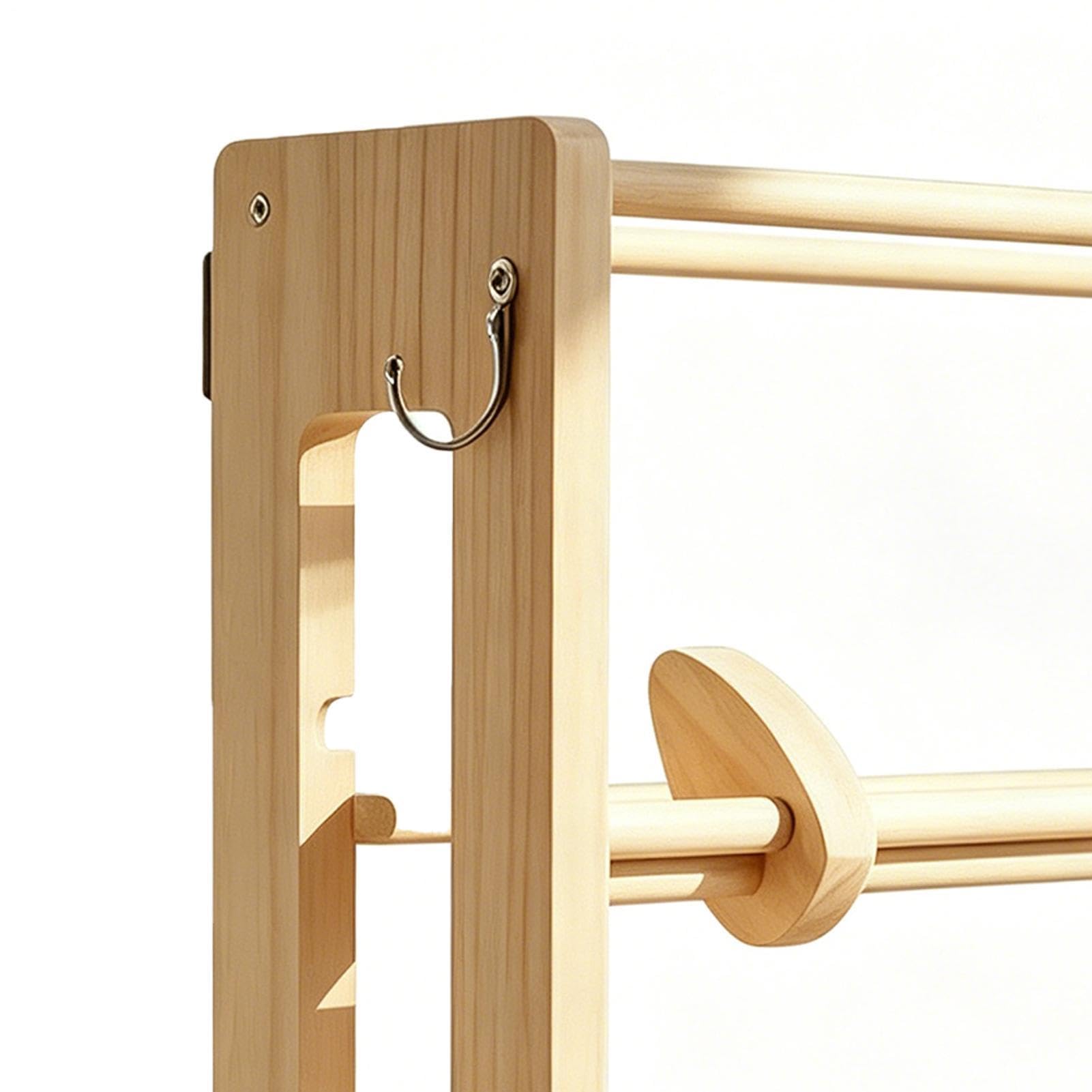Portanastri - Con Fermo A 4 Ripiani In Legno,Porta Bobine Di Nastro,Per Bobine A Rete, Carta Adesiva, Sale Per Hobby, Laboratori Creativi, Negozi, Boutique E Fioristi