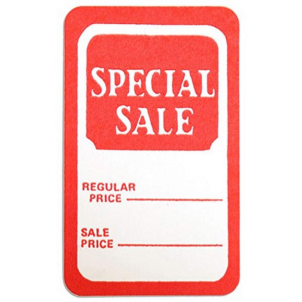 KC Store Fixtures 08805 Tag "Special Sale" Regular Price