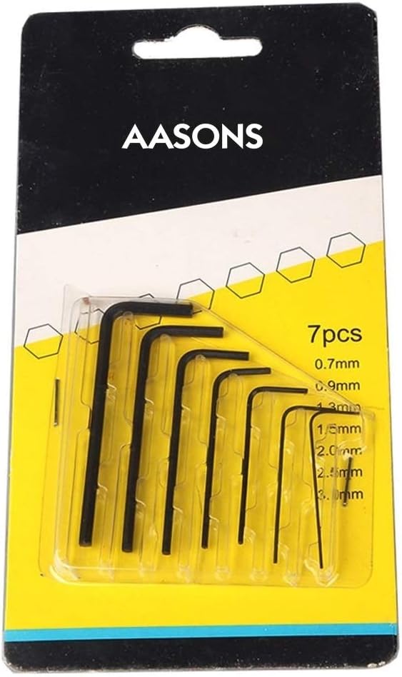 Tools-4-All Dayton Micro Size Allen Key 7 Pieces Set, Hex