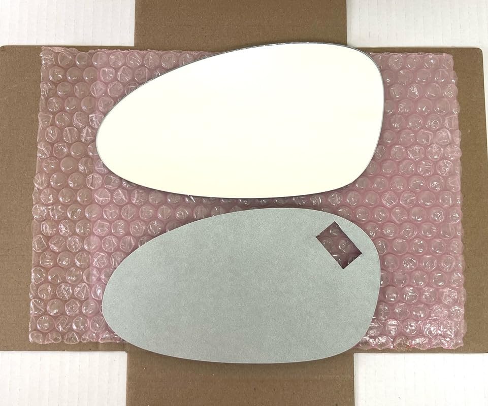 New Replacement Mirror Glass with Full Size Adhesive for 1984-1998 Porsche 911 | 1993-1995 Porsche 928 968 Driver Side View Left LH