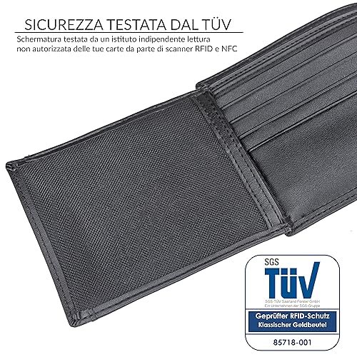 TRAVANDO Portafoglio Uomo Grande OSLO con