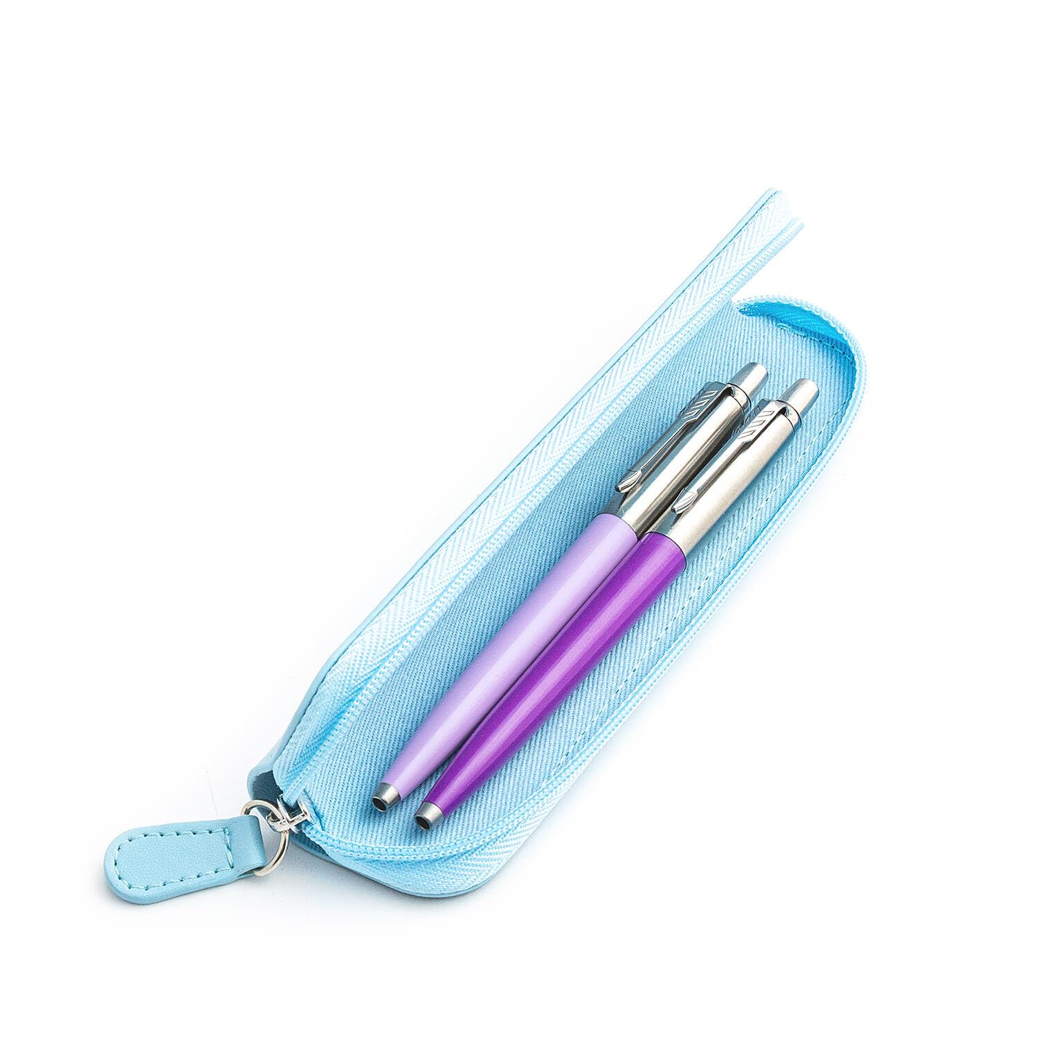PARKERJotter Originals Lilac and Amethyst Ballpoint Pen gift set with bright blue case