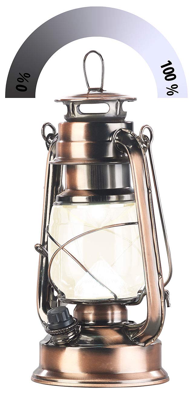 Lunartec Lampe-tempête LED Rechargeable à intensité Variable 200lm / 3W / 30...