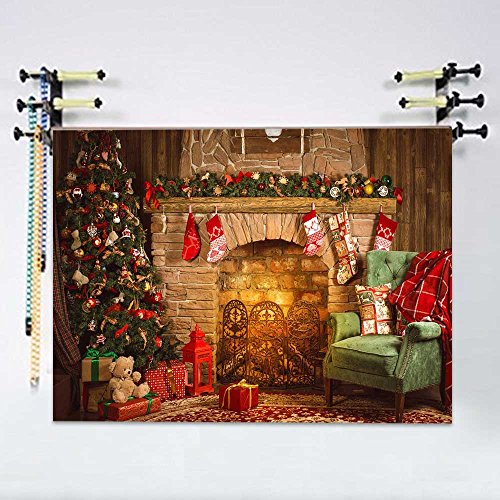 Qian Christmas Day Backdrops Photo Backgrounds 7X5Ft Xmas Party #TOP4