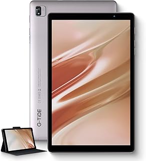 G-TiDE Zeal1 10.1 Inch Tablet, Android 11 Tablet, 4GB RAM 64GB ROM, 7500mAh Battery, Octa-Core, 1920x1200 FHD IPS, 8MP Rear Camera, 4G LTE, 5G WIFI, Bluetooth, GPS, Tablet case(Silver)