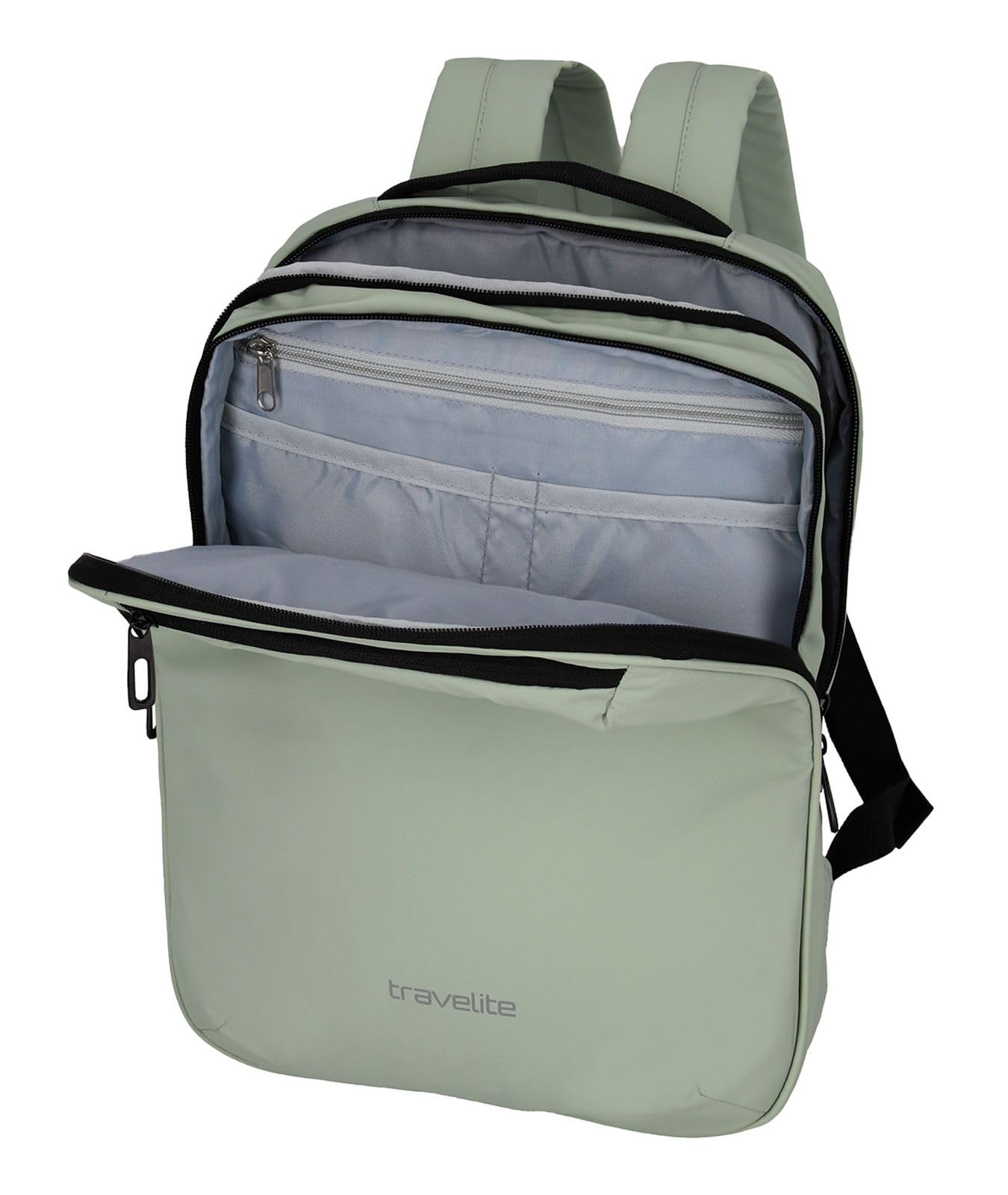 travelite zaino per il bagaglio a mano, scomparto per laptop da 13 pollici, zaino idrorepellente con funzione di aggancio, 40 cm, 12 litri, 400 grammi