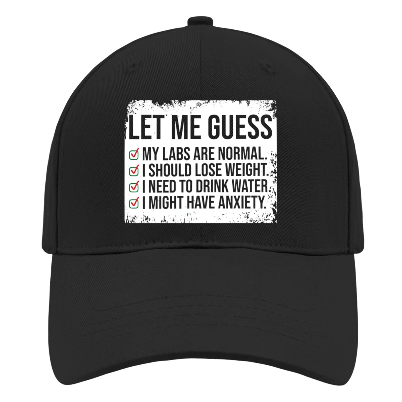 Let Me Guess_ My Labs are Normal. I Should Lose Weight. Womens Baseball Hats Baseball Cap for Mens Athletic Hat
