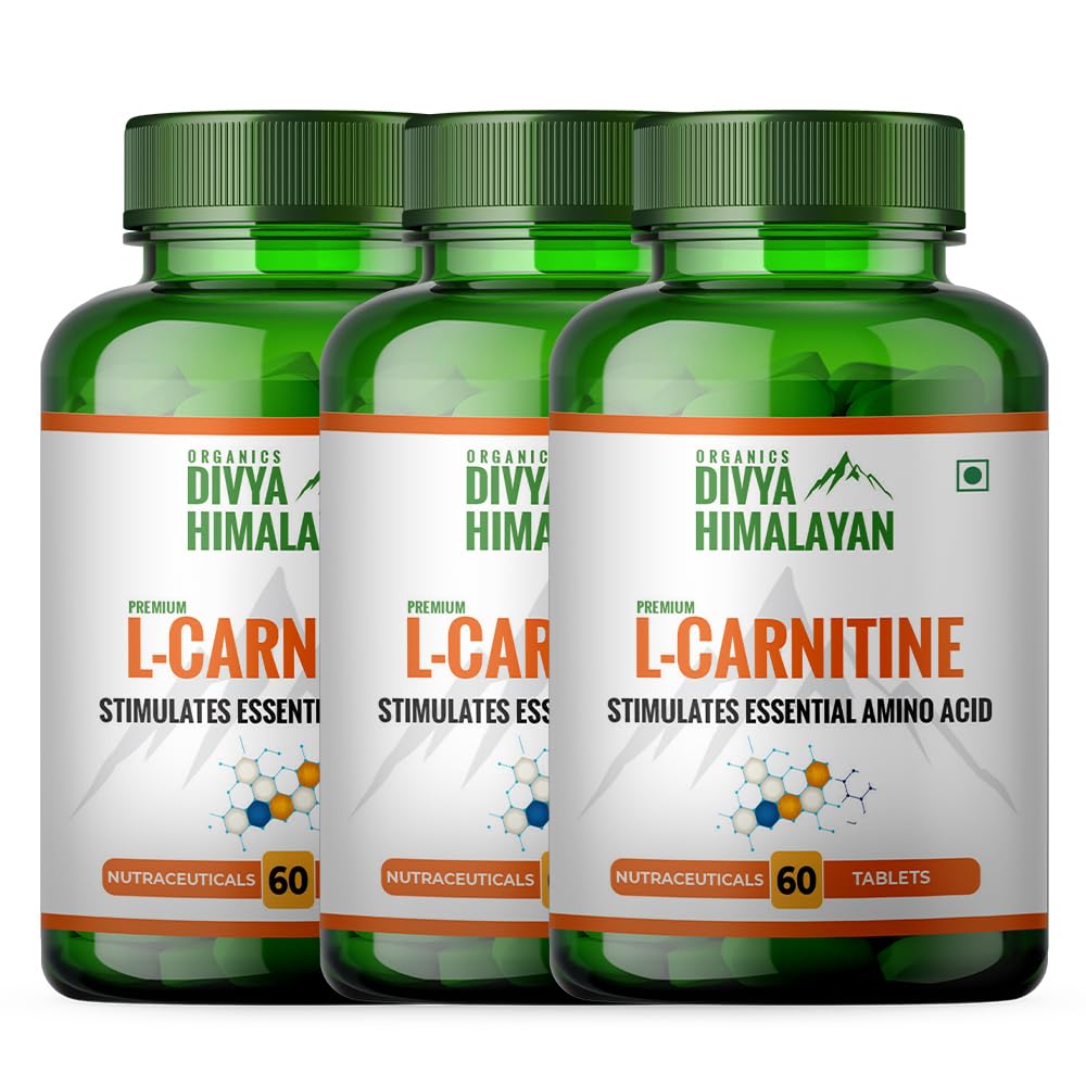 Divya Himalayan L- Carnitine Tablets 500mg - (Amino Acid for Muscle, Brain & Heart) - 180 Tablets (B08SK72TWV) Amazon Price History, Amazon Price Tracker