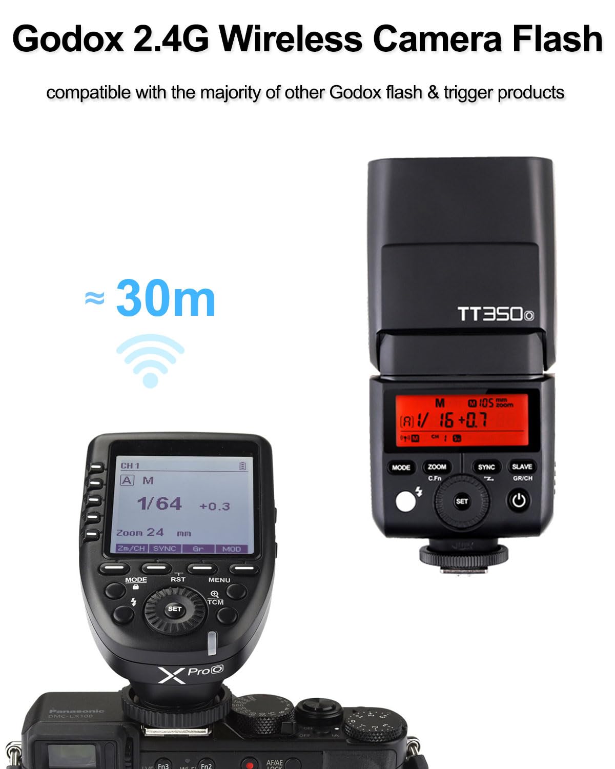 Godox TT350 Mini Thinklite TTL Flash para câmeras Olympus e