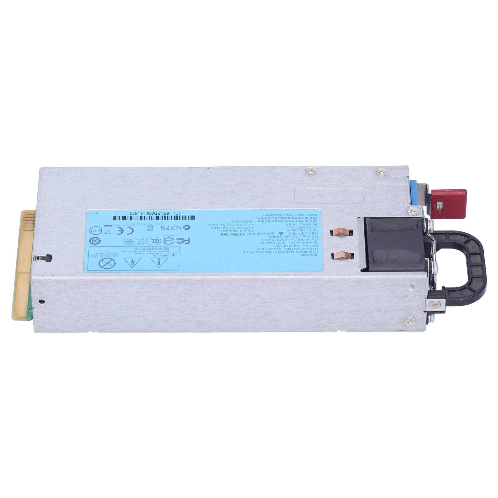 AMONIDA Alimentatore per Server G8 da 460 W Componenti di Fascia Alta Durevole Facile da Usare per DL360E G8 DL385P Acciaio Inossidabile