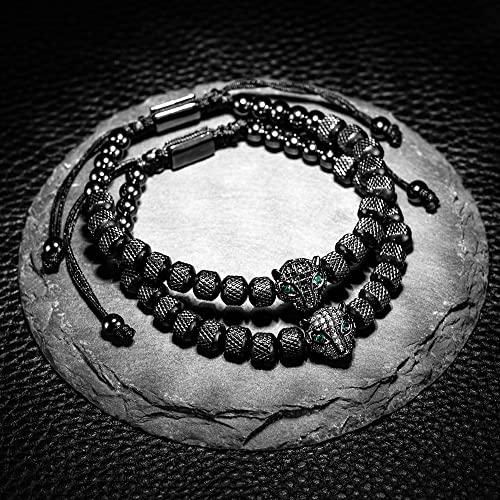 Set 3 pulseras clásicas trenzadas para hombre miniatura 2