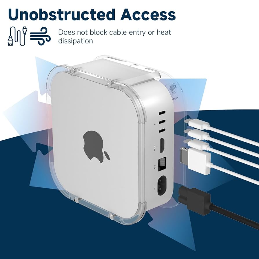 CsCzLuzION クリアータイプ デスク下マウント　Mac mini M4 Amazon.com: CaSZLUTION Clear Acrylic Wall/Under Desk Mount