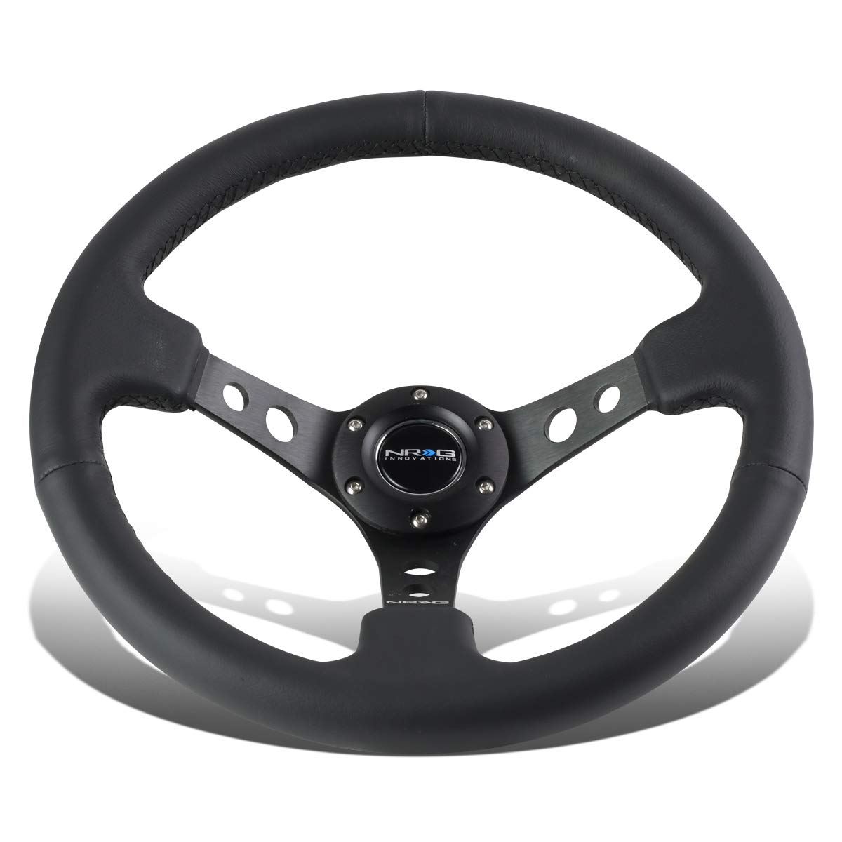 Amazon | NRG Innovations 強化RST-006BK ブラックレザー 350mm