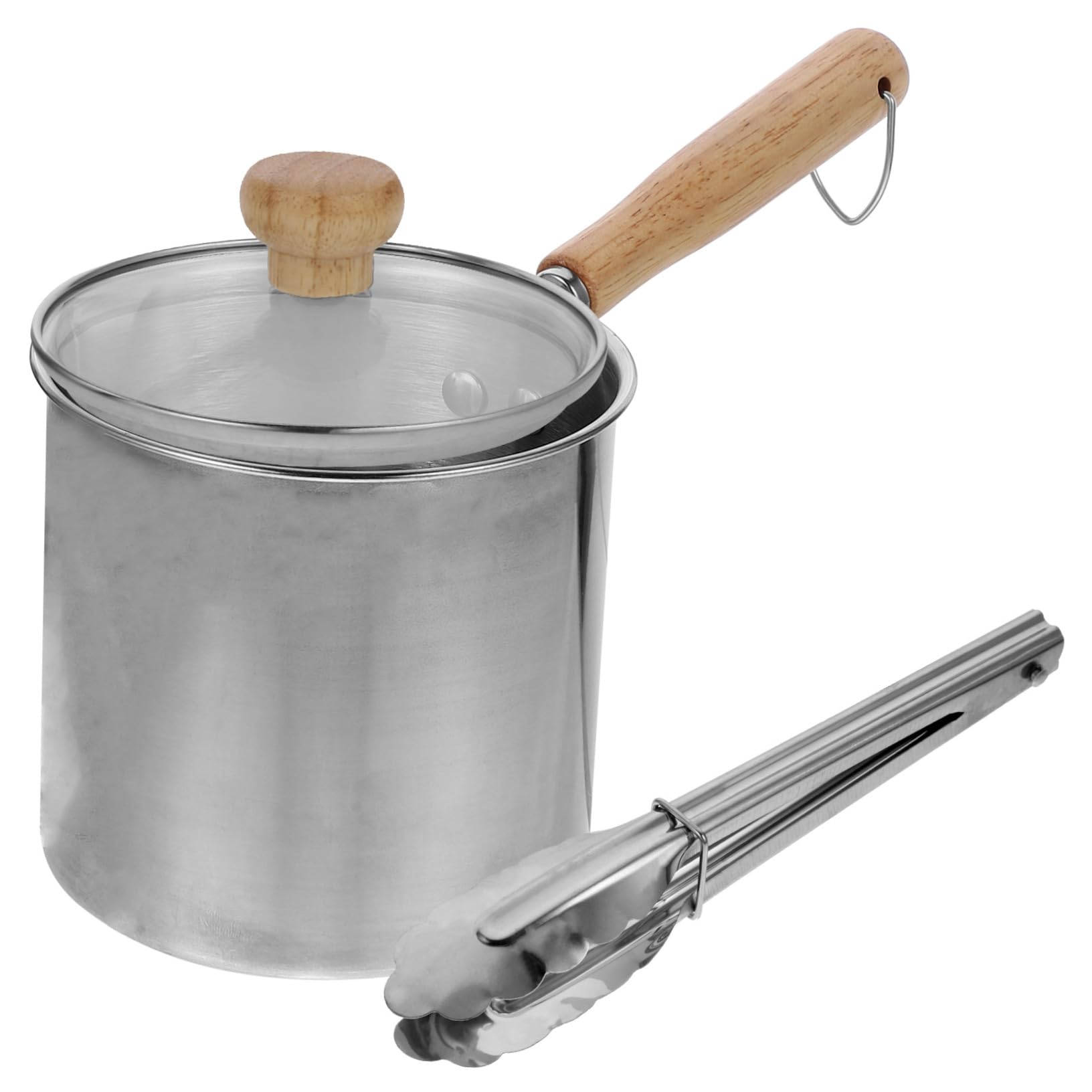 OHPHCALL Frying Pot Stainless Steel Deep Fryer Mini Deep Fryer Non-slip Heat Resistant for Home Cooking