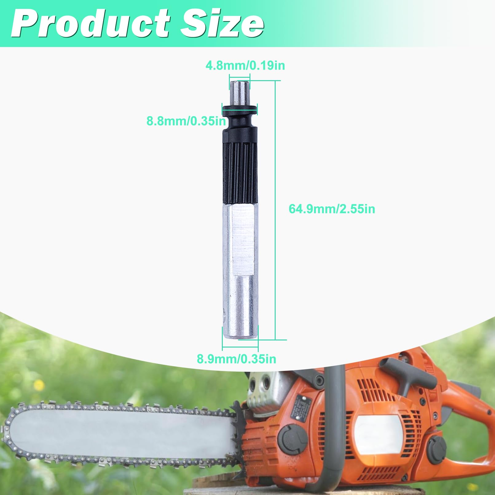 Adefol Ölpumpenschlauch-Set für Husqvarna 435,440E,445,450,450E,340,345,350 EPA, mit Schneckengetriebe, Pumpenkolben für Kettensäge Jonsered CS2240 503 93 21 01
