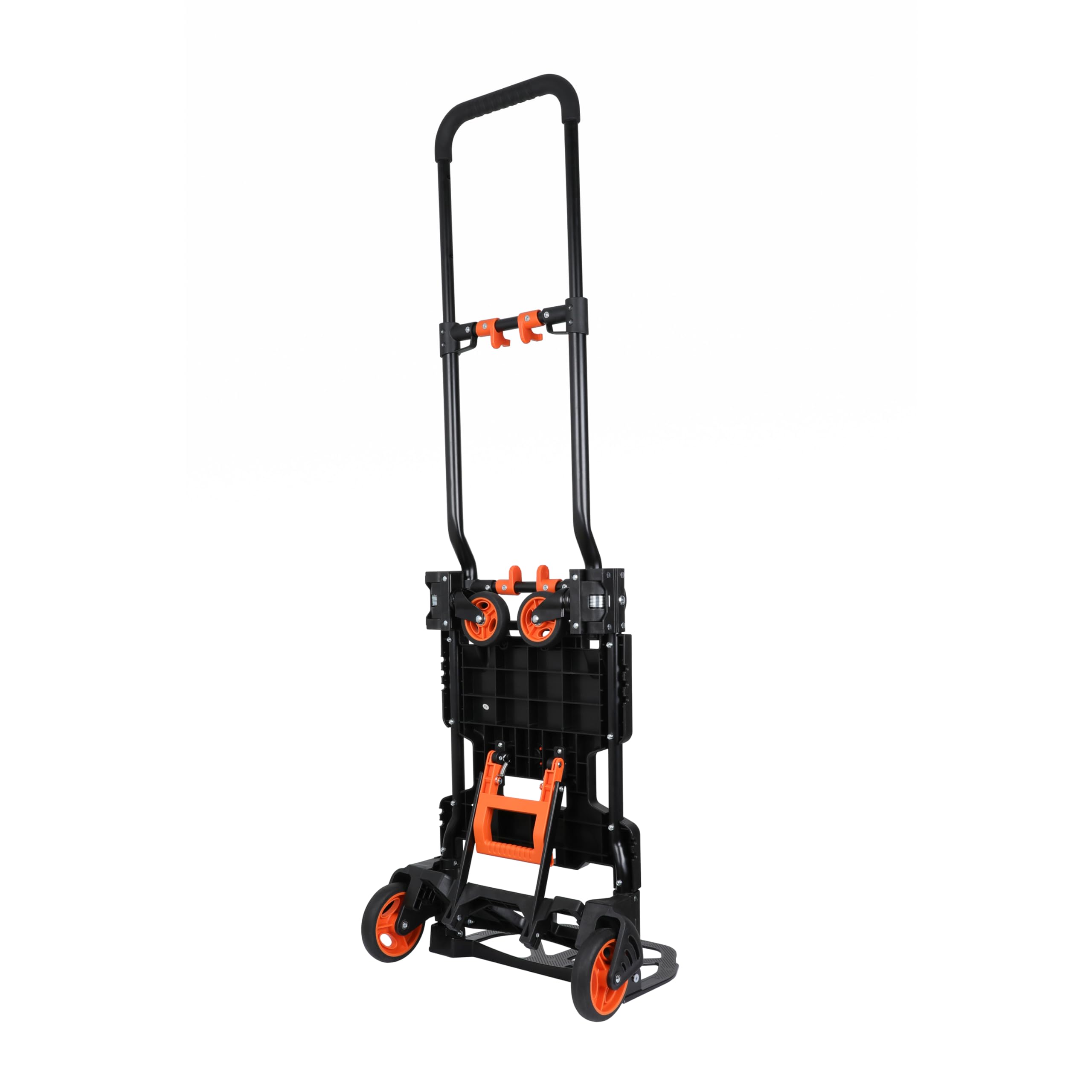 Black+Decker 2-en-1 Carro y Caretilla Plegable - Carretilla de Carga MAX. 55KG - Caretilla de Mano MAX. 120KG - Carro Plataforma con Ruedas Robustas - Plástico/Acero