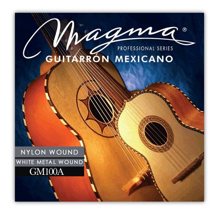 Magma Strings for GUITARRON MEXICANO - Nylon Wound Trebles & Alpaca White Gold Alloy Wound Basses (GM100A) - One 6 String Set