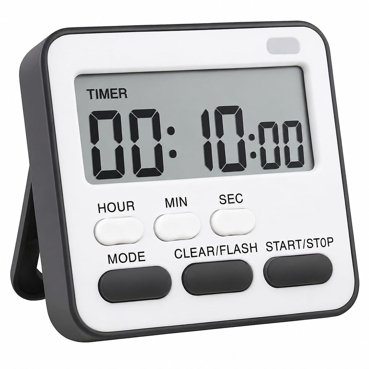 JASIFS Digital Magnetic Multi-Function Timer Clock with Large LCD Display, Loud Alarm, Retractable Stand, Stopwatch Stand Hanging Hole, Countdown Flashing Light, Dual-Purpose Time Management Clock-picture-18