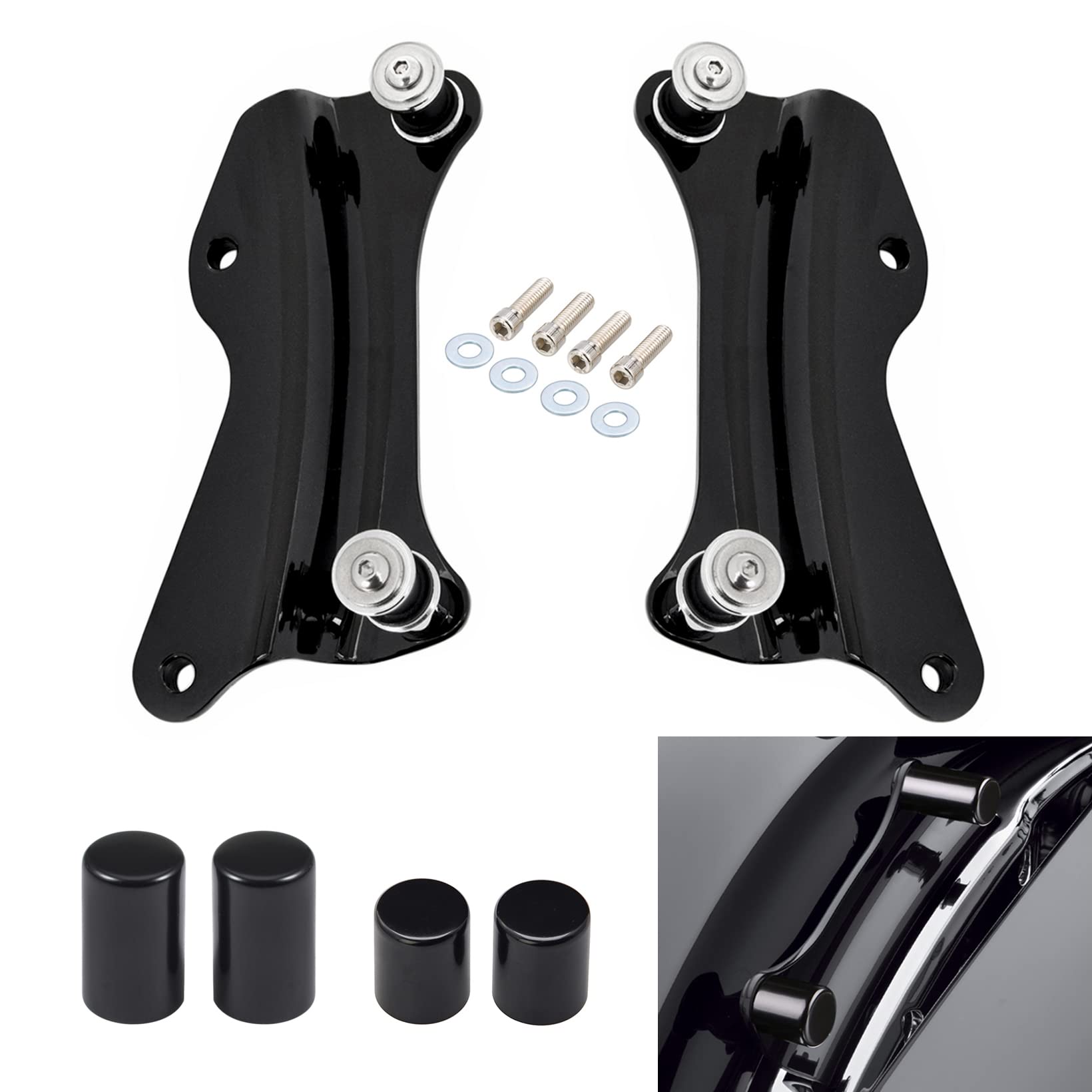 4 Point Docking Hardware Kit Compatible for Harley 2014-2024 Touring Electra Glide Street Glide CVO Road Glide Road King