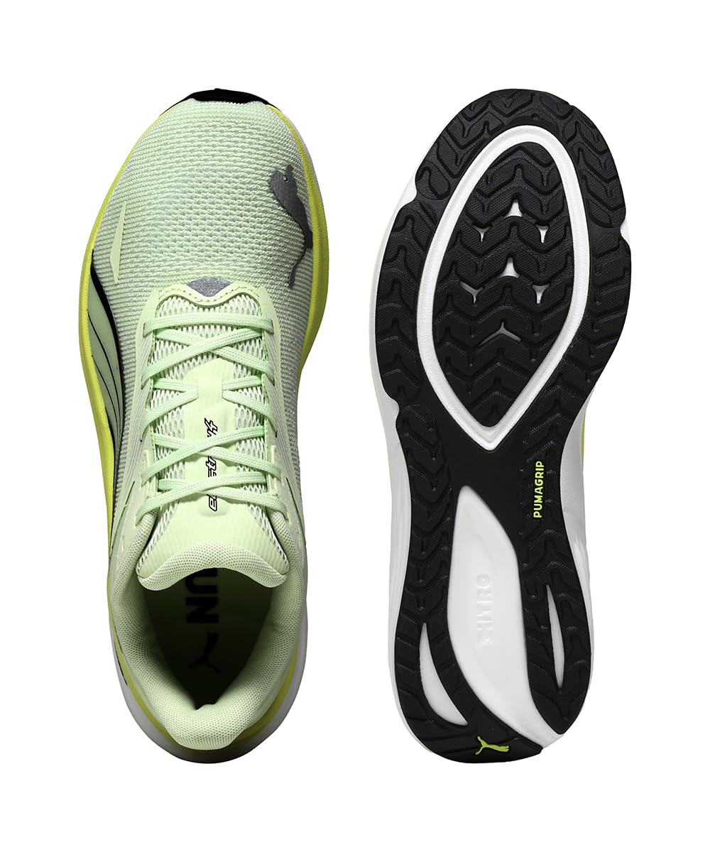 PUMA Electrify Nitro 4 Męskie buty do biegania szosowego, Apple Spritz-LUX Lime Black, 45 EU, Apple Spritz Lux Limonka PUMA Czarny, 46 EU