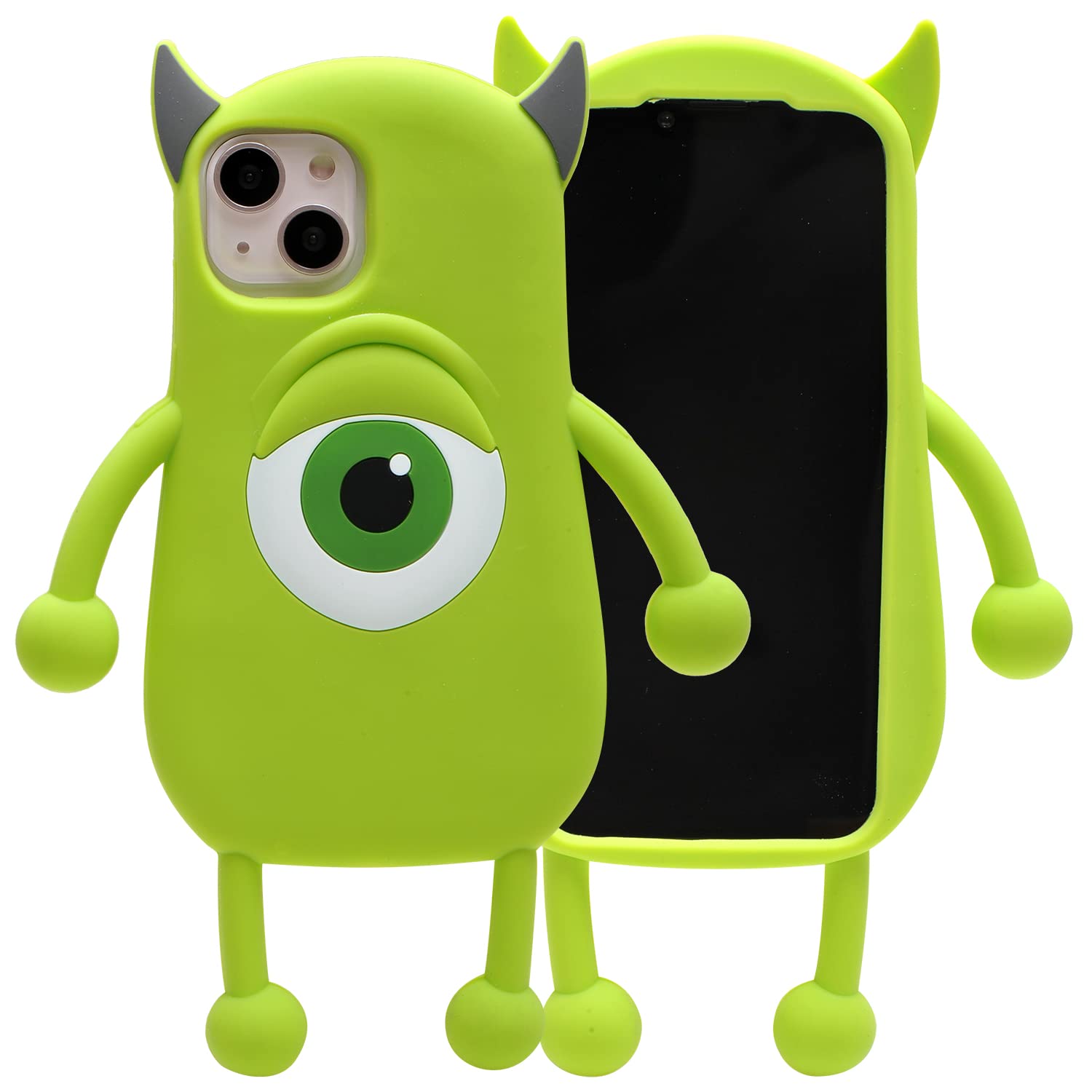 Case for iPhone 14 Pro 6.1"（2022）,Zakao Fashion Cute 3D Cartoon Soft Silicone Release Stress Bubble Protective Gel Shockproof Gel Back Cover Case (Mike-1)