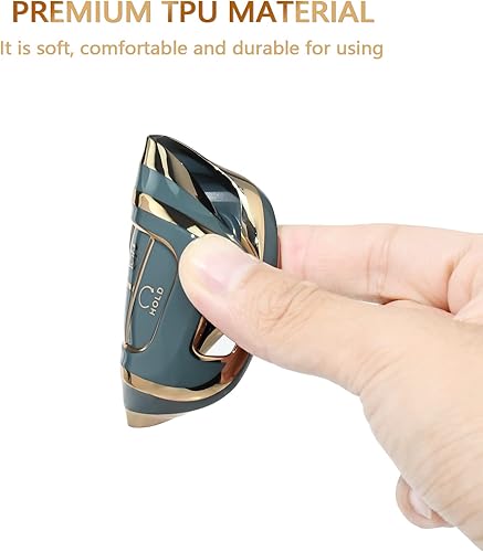 Miniatura 6 de OFFCURVE Funda para llavero Hyundai para 7 botones 2019 2020 2021 Hyundai Sonata Nexo 2022 Hyundai Tucson 2023 Palisade Santa Fe Smart Key Holder