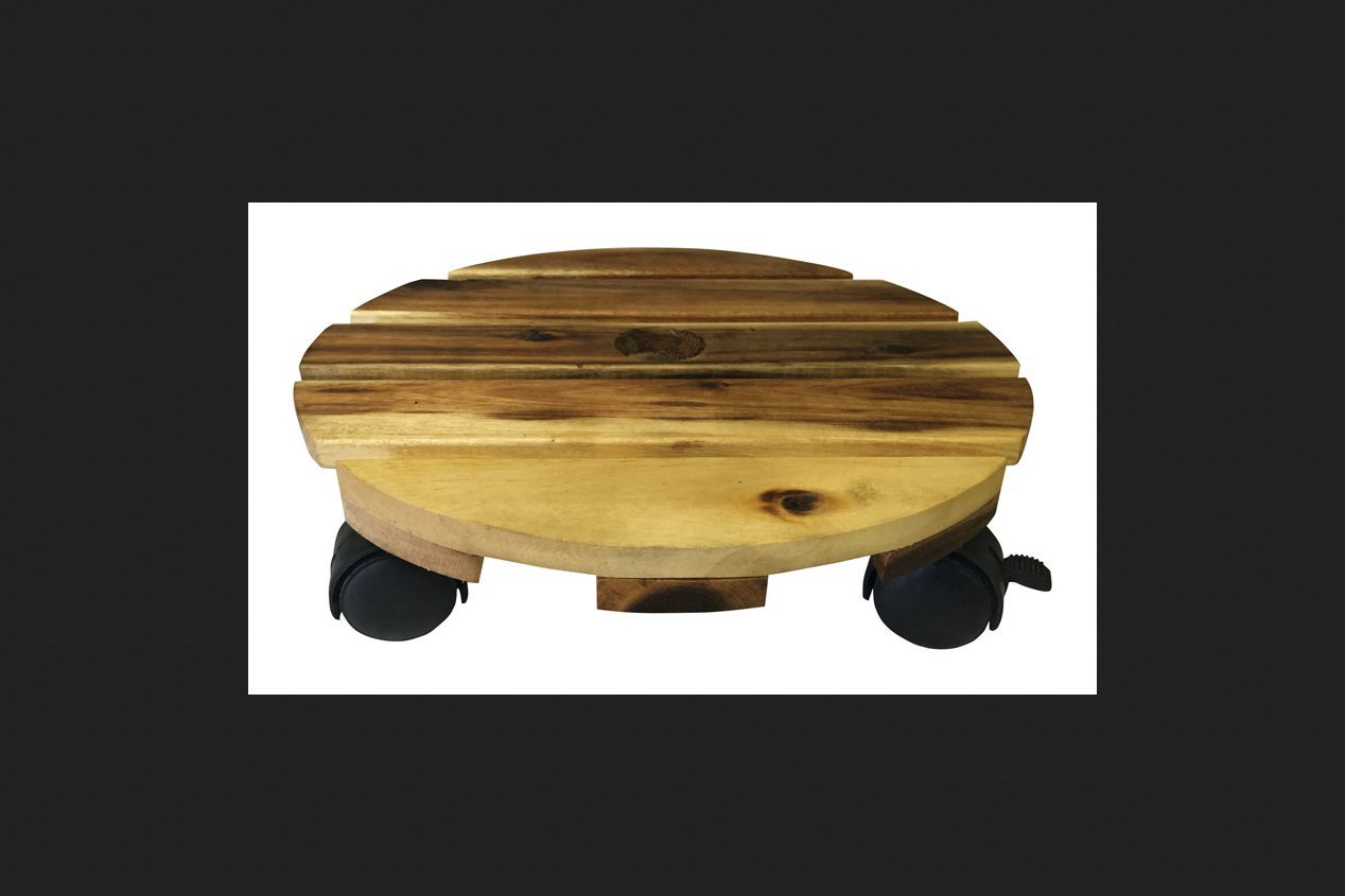 Rnd Wd Plantr Stnd12"