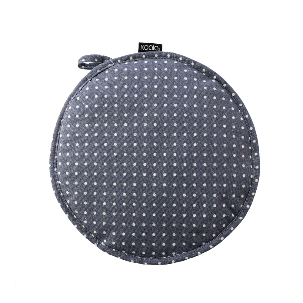 Koala Spain Mexikanischer Tortilla-Wärmer für Mikrowelle, hitzebeständig, wärmeisolierend, Design mit blauen Punkten, recycelte Baumwolle