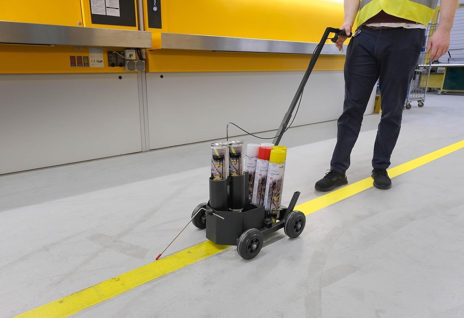 Durable Carrello traccialinee DURALINE® EasyTrack, accessorio per marcatura per bombolette spray da 750 ml, nero, 114101