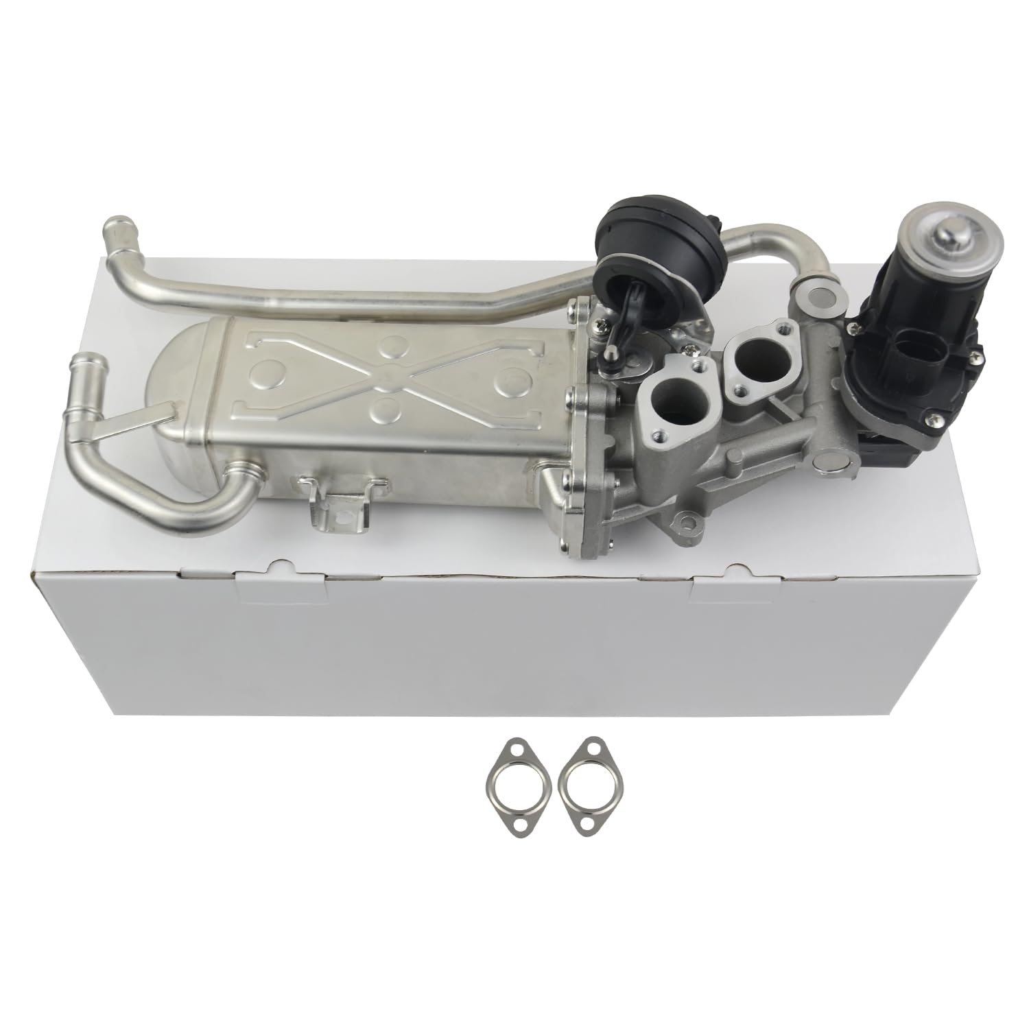 Vanne EGR et Refroidisseur Compatible avec P0l0 Ibi-za T0led0 Fa-bia Ra-pid R00mster A1 1.6TDI 2.0TDI 8XA 6J5 542 NH1 6R 03L131512BA 03L131512AS