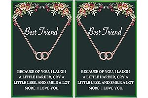 Besties Interlocked Two Circle Necklace