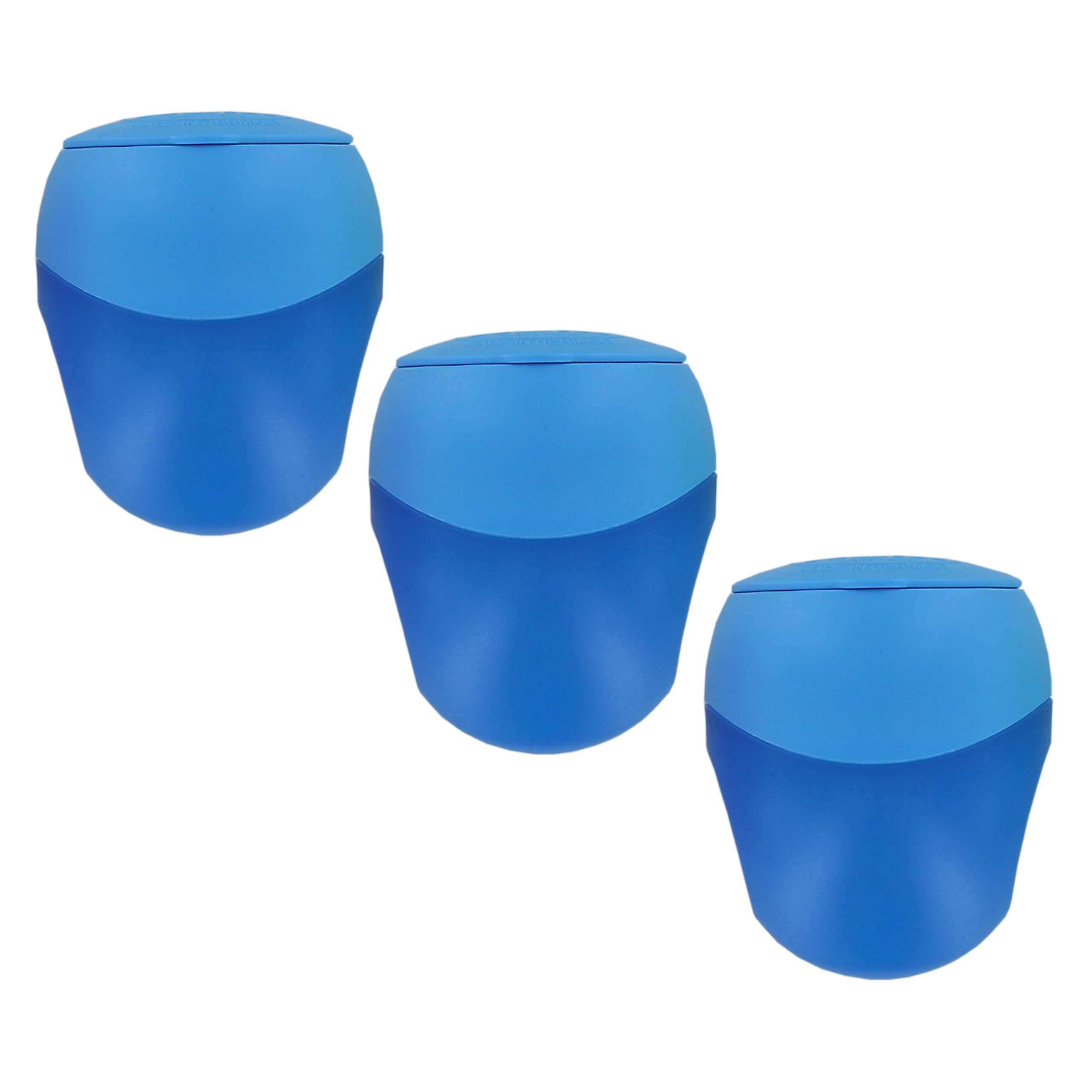 KUM AZ103.63.16-B - Pencil Pal M2 Pencil Sharpener with Container, Blue, Multipack, Pack of 3, Double Container Sharpener
