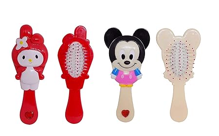 Morges Hair Grooming Brush for Kids, Hair Comb Brush for Baby Boys and Girls, Set of 2, Multi Color, Pack of 1