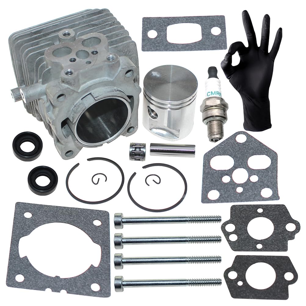 Kit cilindro pistone per Stihl BG56 BG56C SH56 SH56C BG86 BG86C BR200 SH86 SH86C SR200,4241 020 1203,4241 020 1204