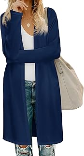 Sponsored You’re seeing this ad based on the product’s relevance to your search query.Learn more about this advertisement Fisoew Women's Cardigan Open Front Long Sleeve Cardigan Lightweight Knitted Coat Long Pullover with Pockets