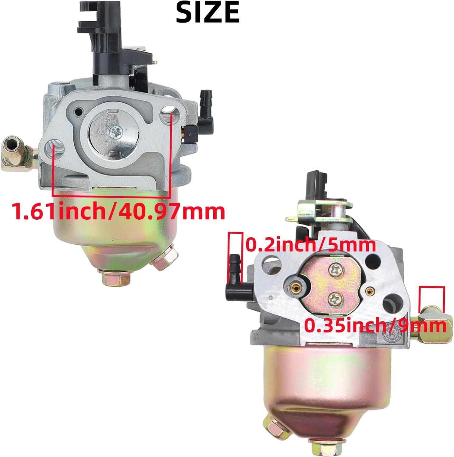 951-12705 Carburetor Compatible with Troy Bilt Storm 2620 2420 2410 2690 31AS62N2711 31AS2P5C711 31AS2P5C711 Craftsman 208CC 179CC Squall 2100 Cub Cadet 524SWE HUAYI 170S Snow Blower Parts