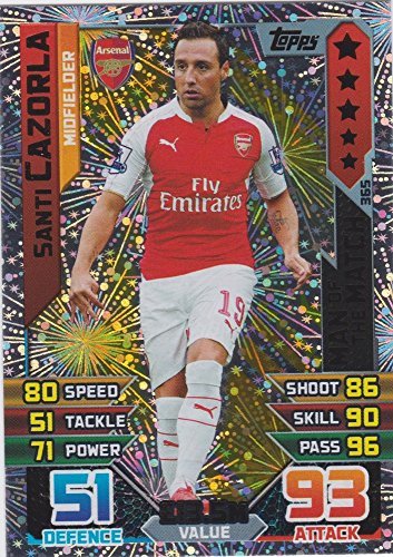 panini flawless 15-16　SANTI CAZORLA 2015 Panini Flawless Santi Cazorla Top Of the Class Patch
