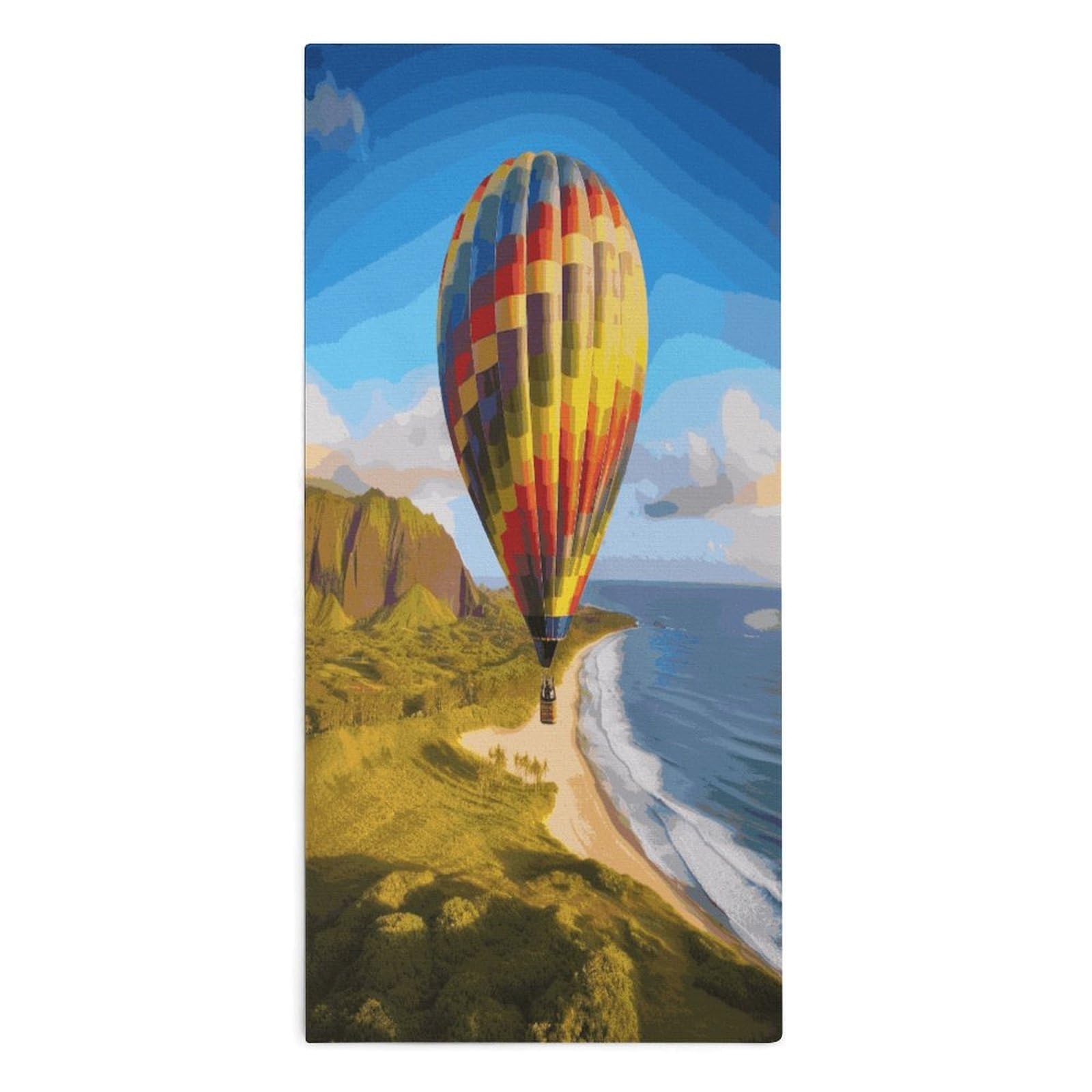 Btcowzrv Style Hawaii Hot Air Balloon Bath Towel Beach Towels Shower Towel