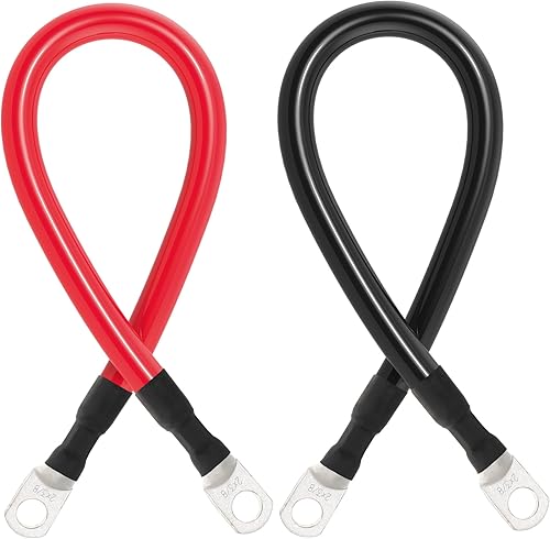 Miniatura 30 de Cable de batería 6 AWG calibre 6 AWG, cables inversores de batería para automotriz, barco, marina, caravana, automóvil, motocicleta