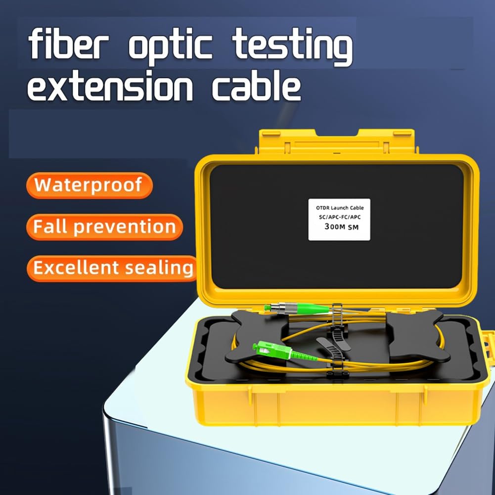 OTDR Launch Bobine de Câble Transmetteur à Anneau à Fibre Optique 300m Éliminateur de Point Mort OTDR Fiber Optic SC / -LC /