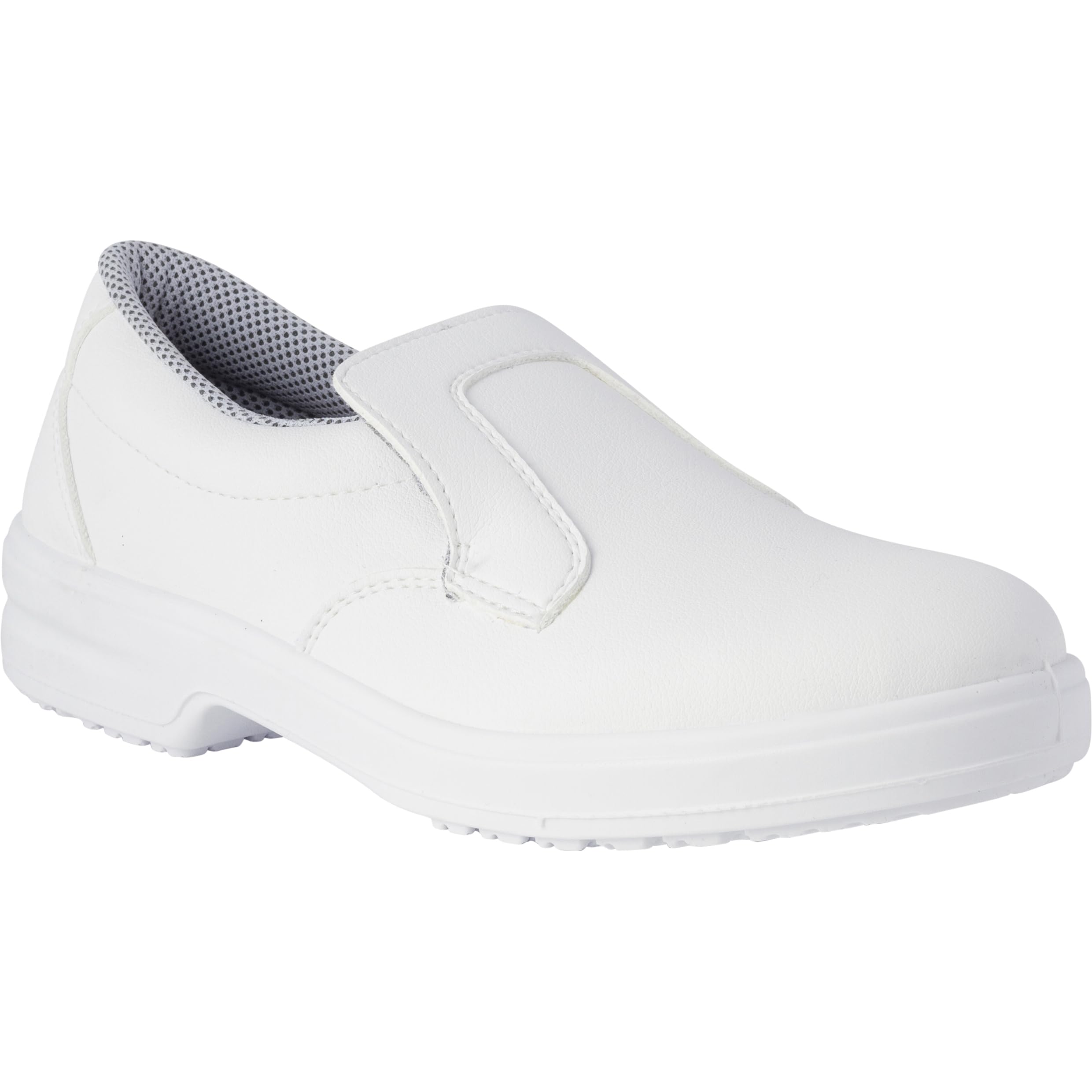 REPOSA Nurse, Scarpe Sanitarie Donna e Uomo in Microfibra con Suola Antishock, Scarpe Sanitarie Chiuse senza Lacci - Scarpe da Lavoro Sanitario e Cucina Comode, Antiscivolo, Antistatiche e Traspiranti