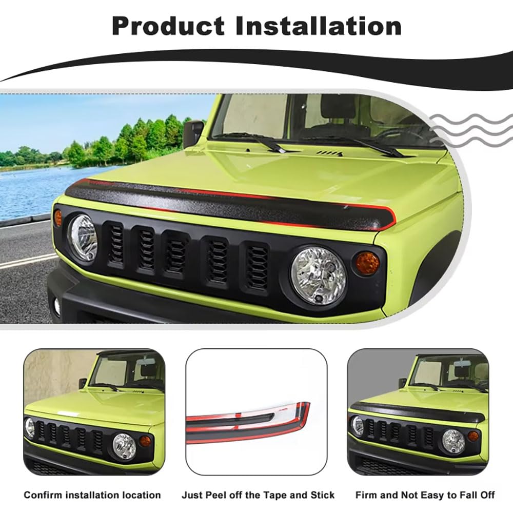 Auto Front Stein Deflektor Haube Schutz Schild Sand Block Zubehör für Suzuki Jimny 2019 2020 2021 2022