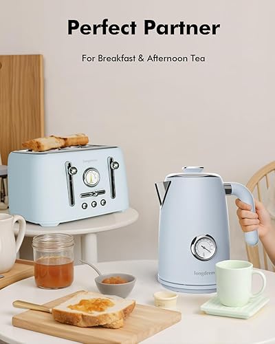 Miniatura 9 de Hervidor eléctrico pequeño de 1 litro, acero inoxidable, mini calentador portátil de agua caliente, apagado automático, protección contra hervir y